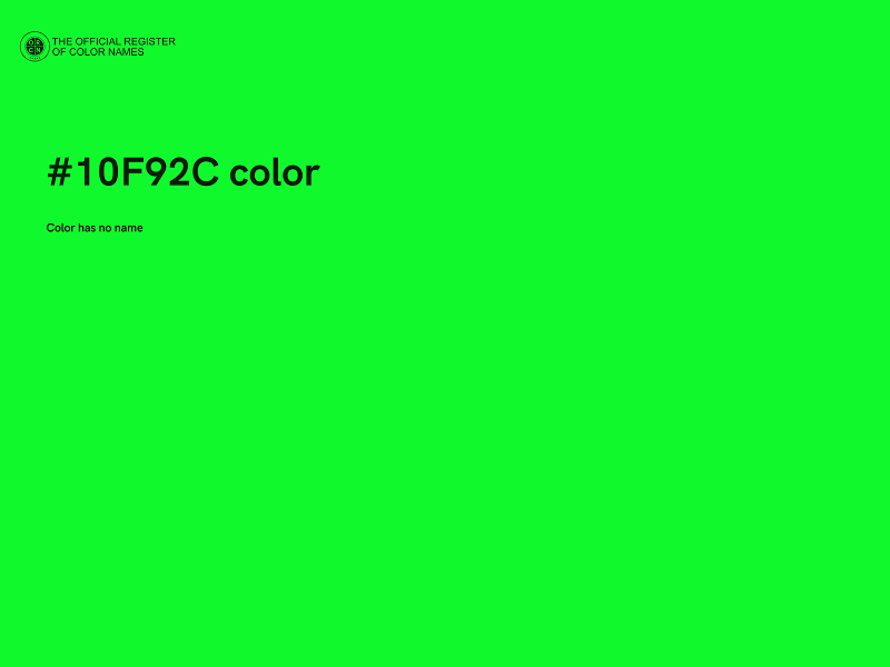 #10F92C color image