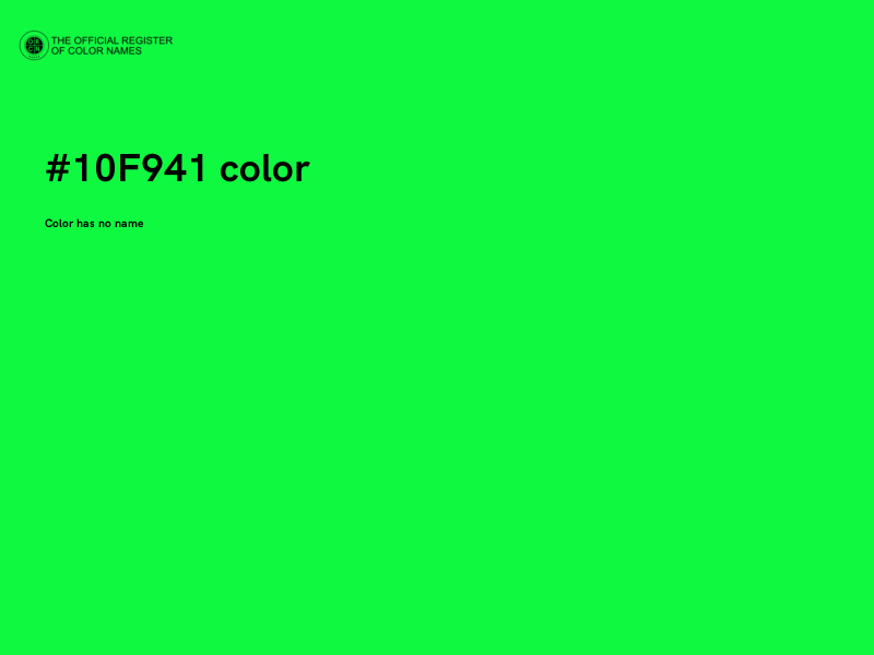 #10F941 color image