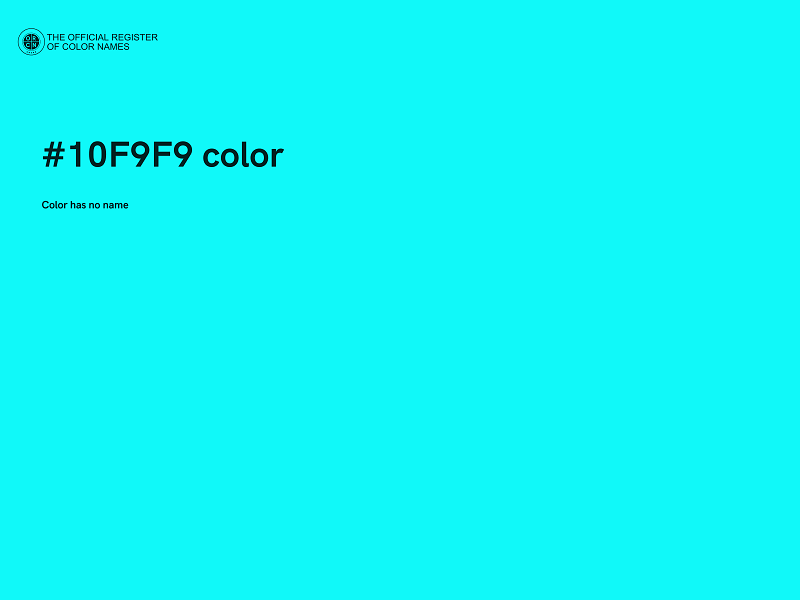 #10F9F9 color image