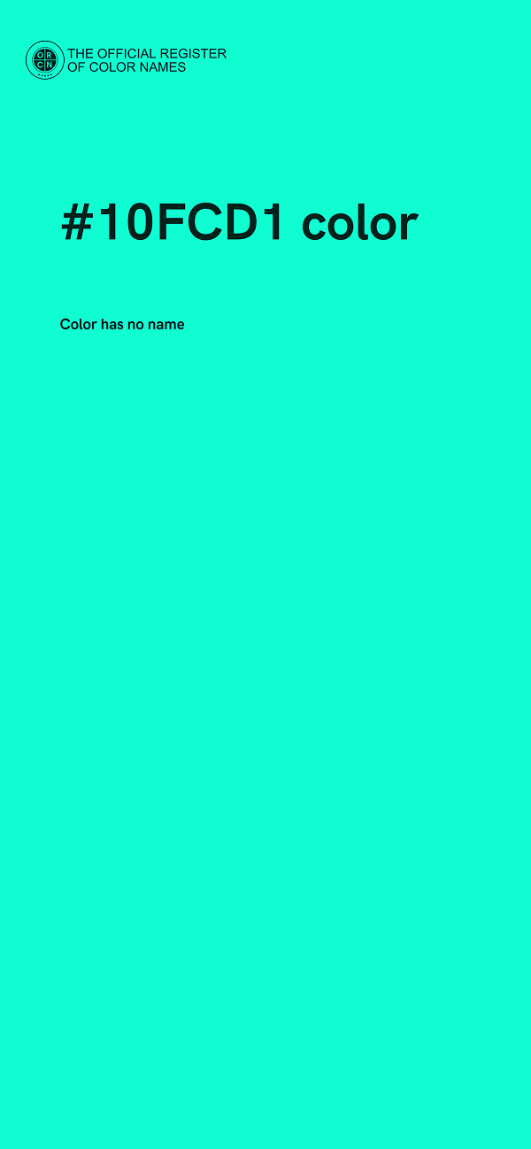 #10FCD1 color image