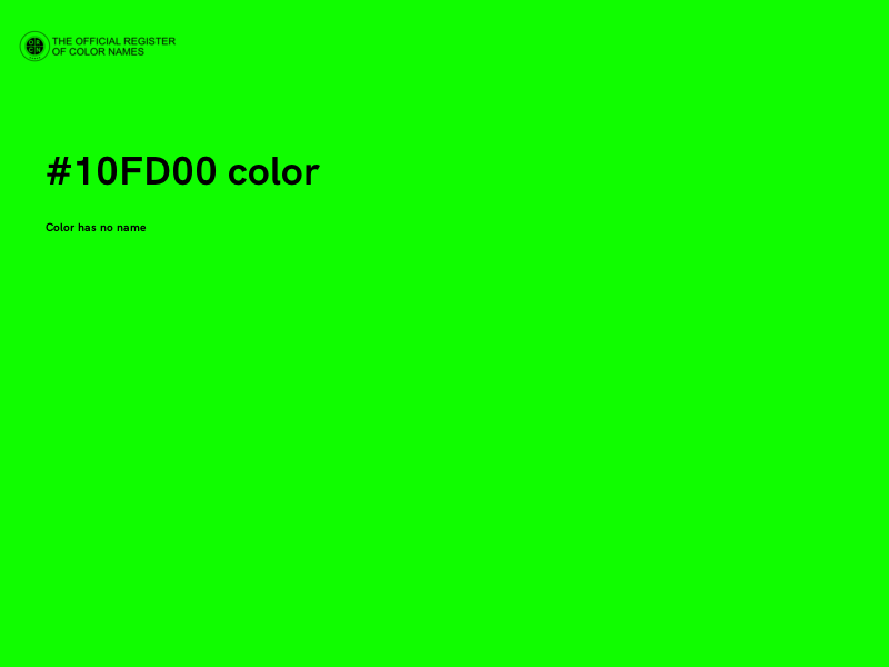 #10FD00 color image