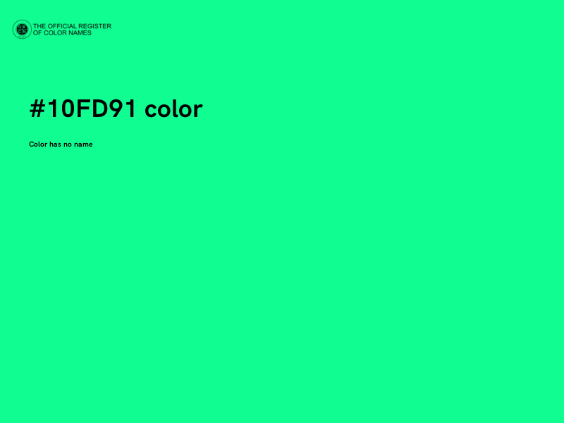 #10FD91 color image