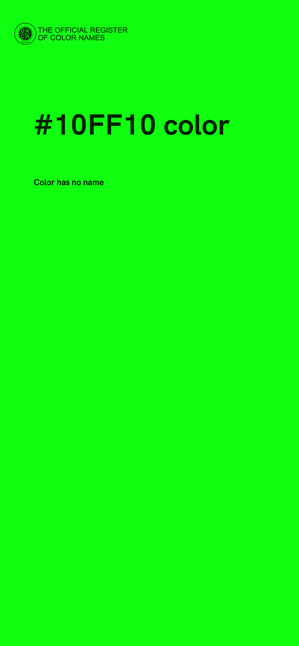 #10FF10 color image