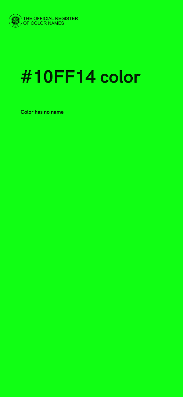 #10FF14 color image