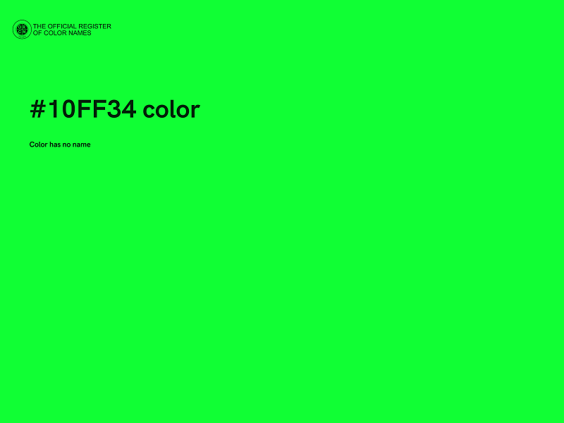 #10FF34 color image