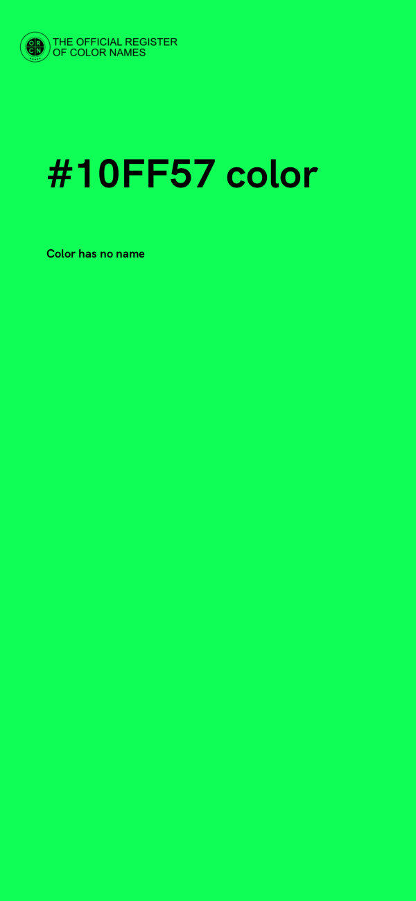 #10FF57 color image