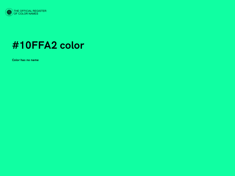 #10FFA2 color image