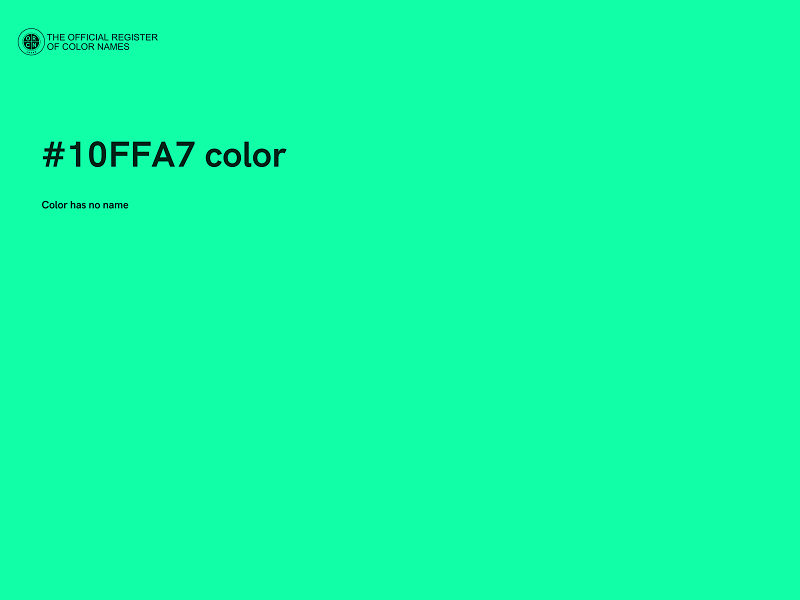 #10FFA7 color image
