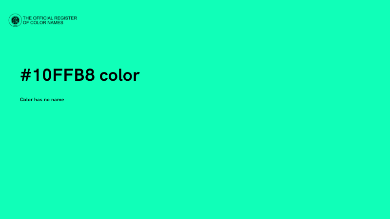 #10FFB8 color image