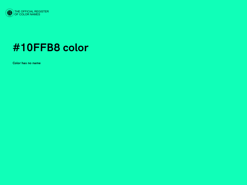 #10FFB8 color image