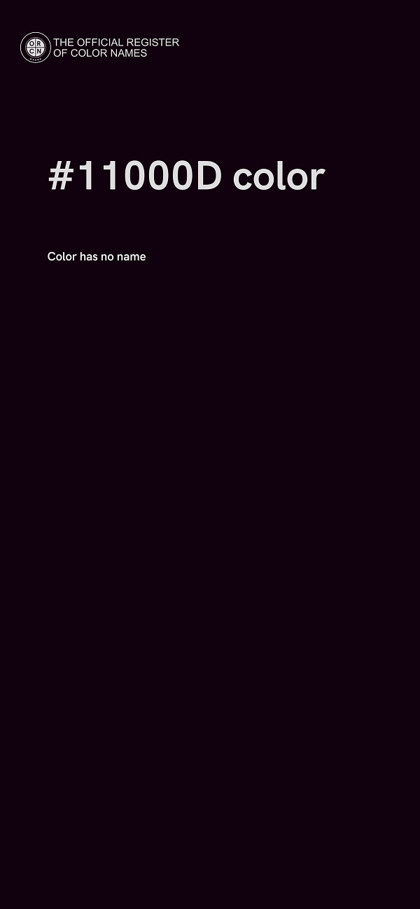 #11000D color image