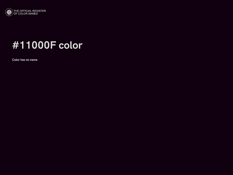 #11000F color image