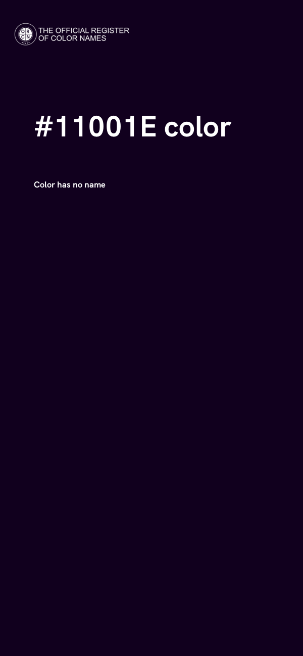 #11001E color image