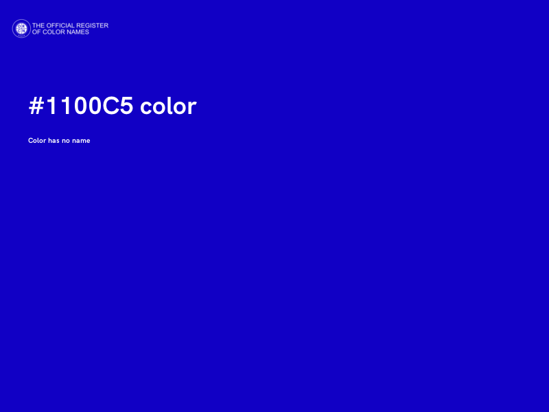 #1100C5 color image