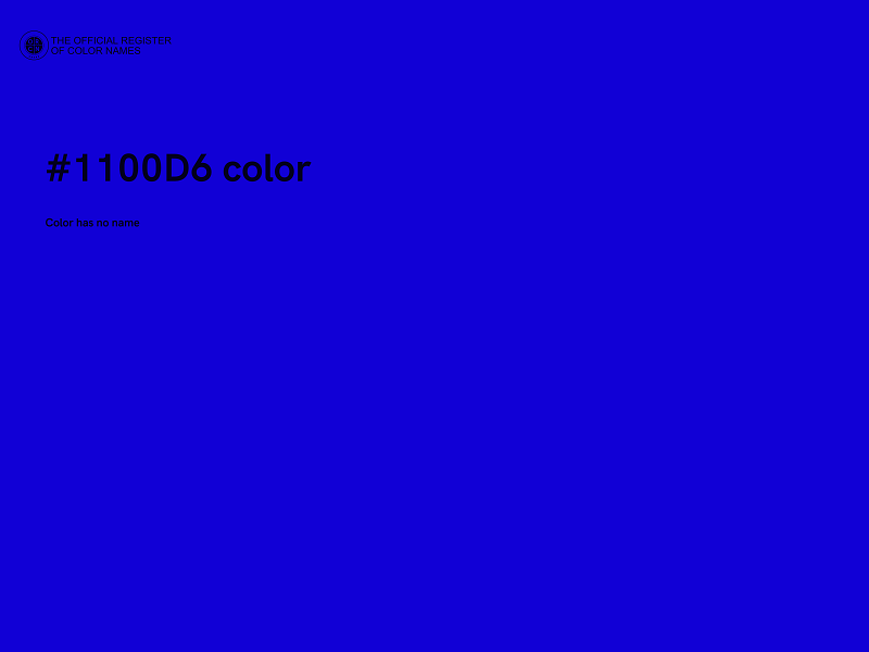 #1100D6 color image