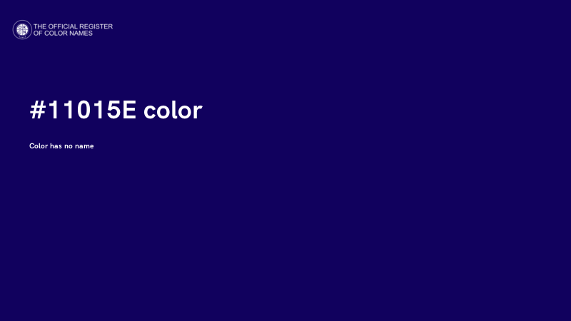 #11015E color image