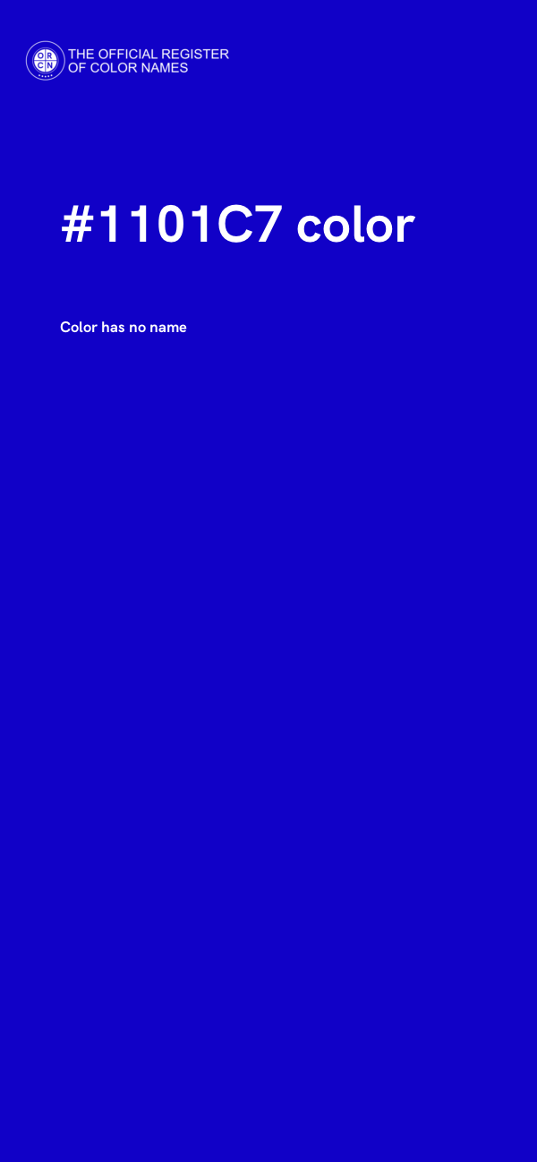 #1101C7 color image