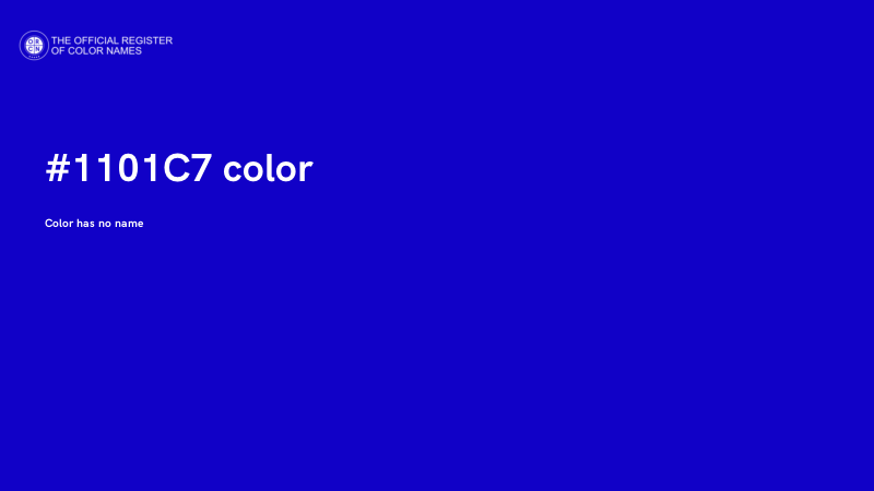 #1101C7 color image