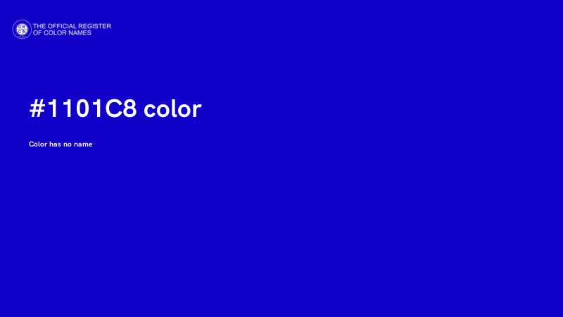#1101C8 color image