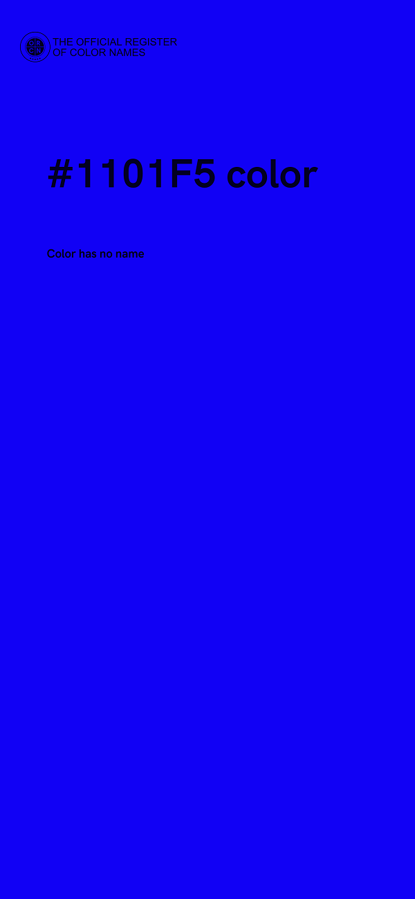 #1101F5 color image
