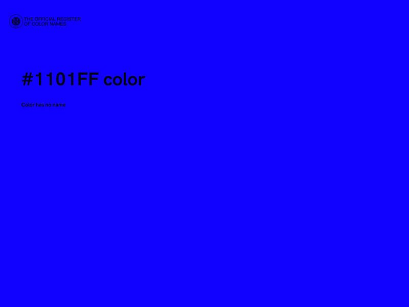 #1101FF color image