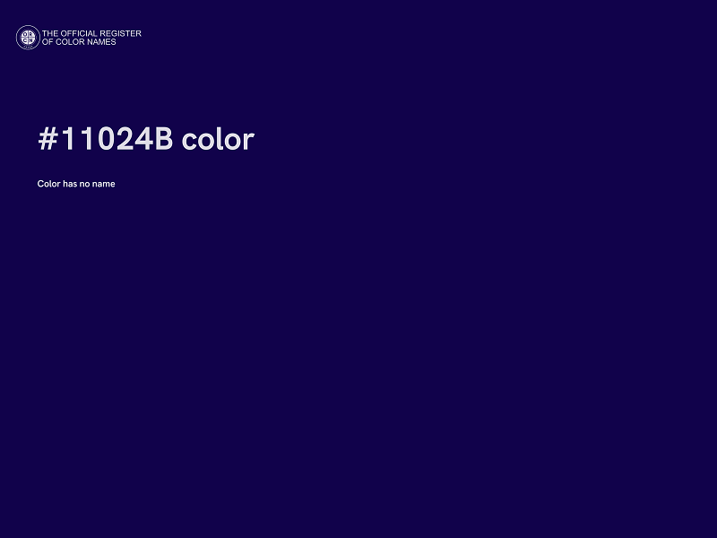 #11024B color image