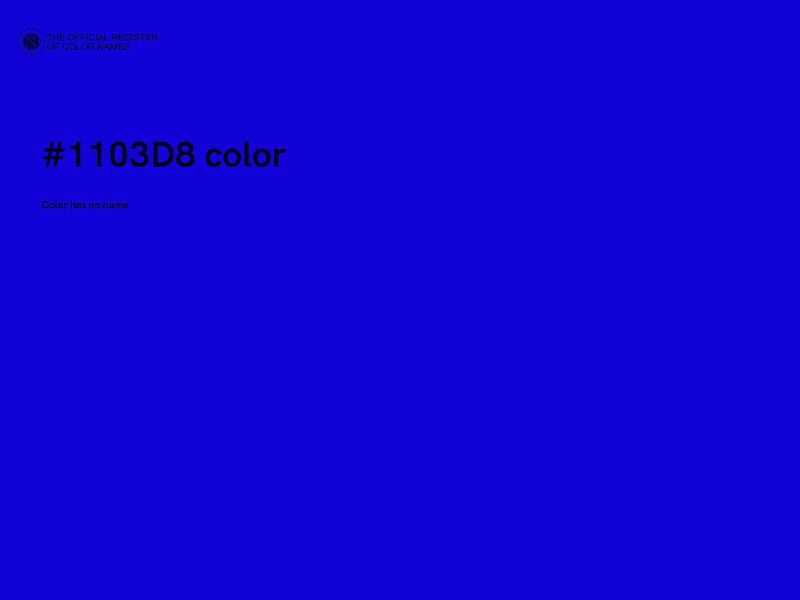 #1103D8 color image