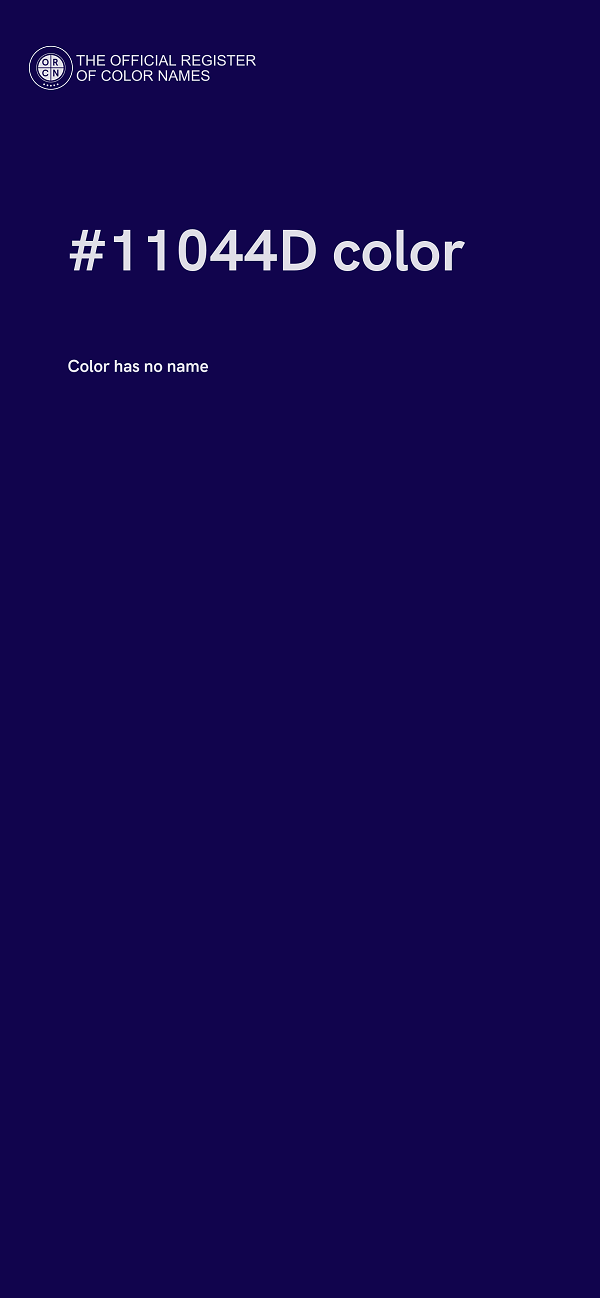 #11044D color image