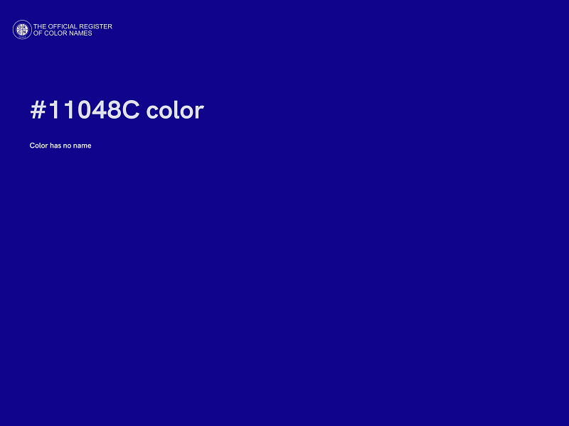 #11048C color image