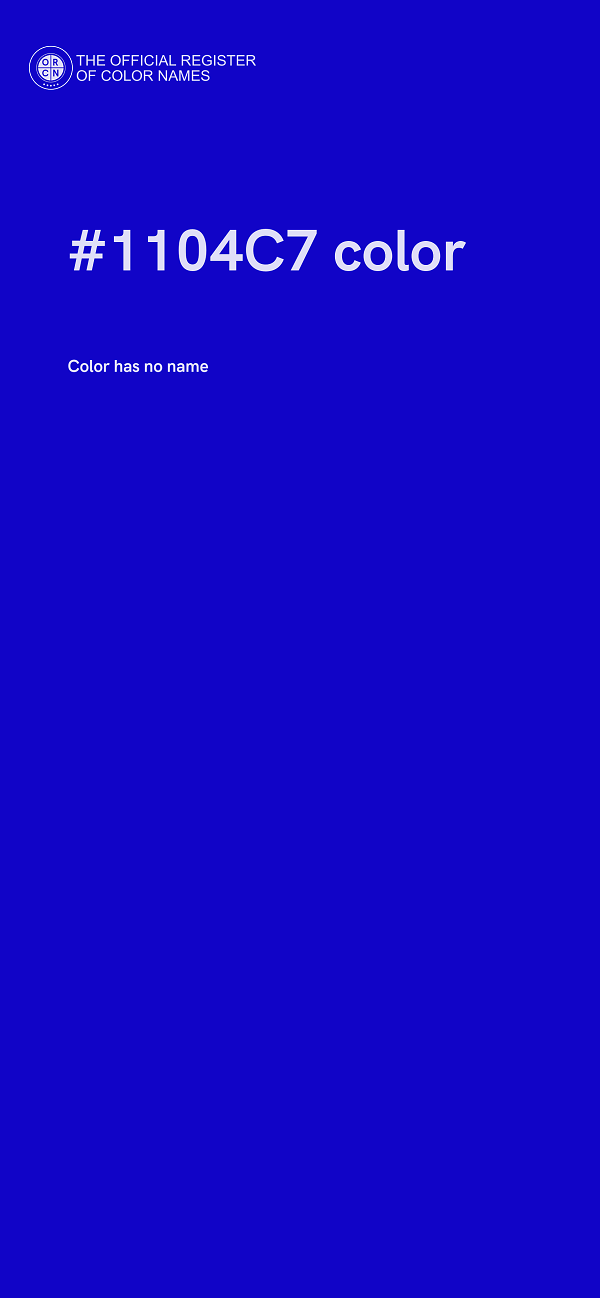 #1104C7 color image