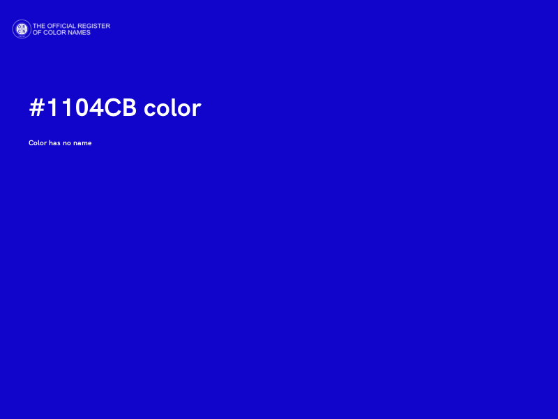 #1104CB color image