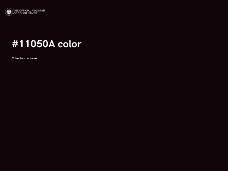 #11050A color image