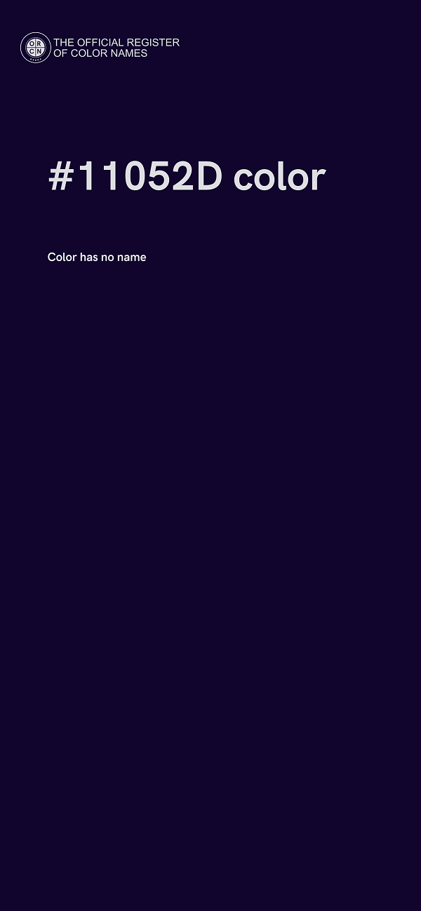 #11052D color image