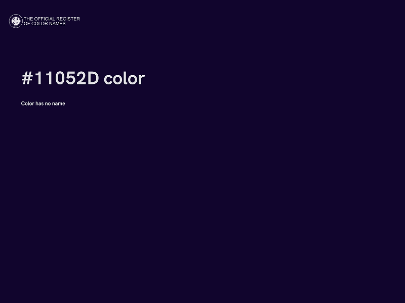 #11052D color image