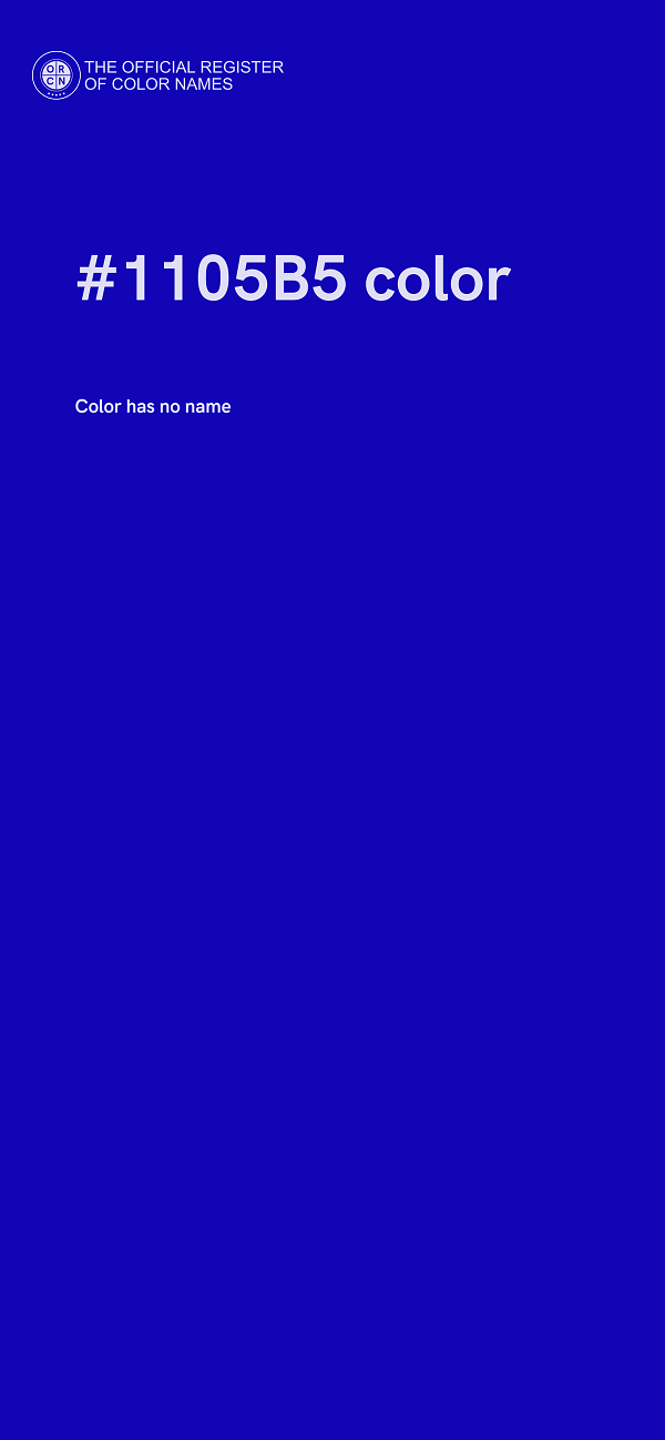 #1105B5 color image