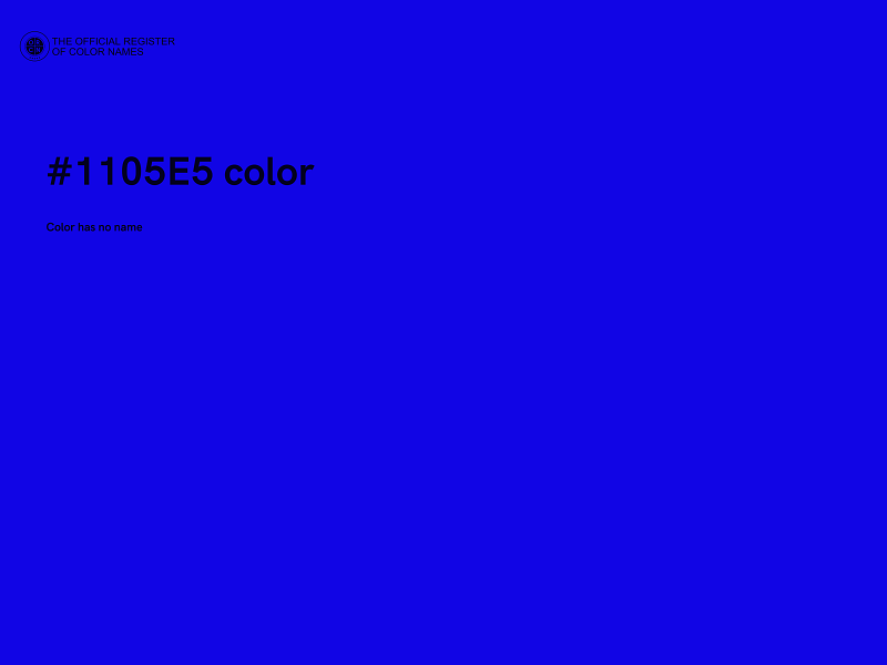 #1105E5 color image
