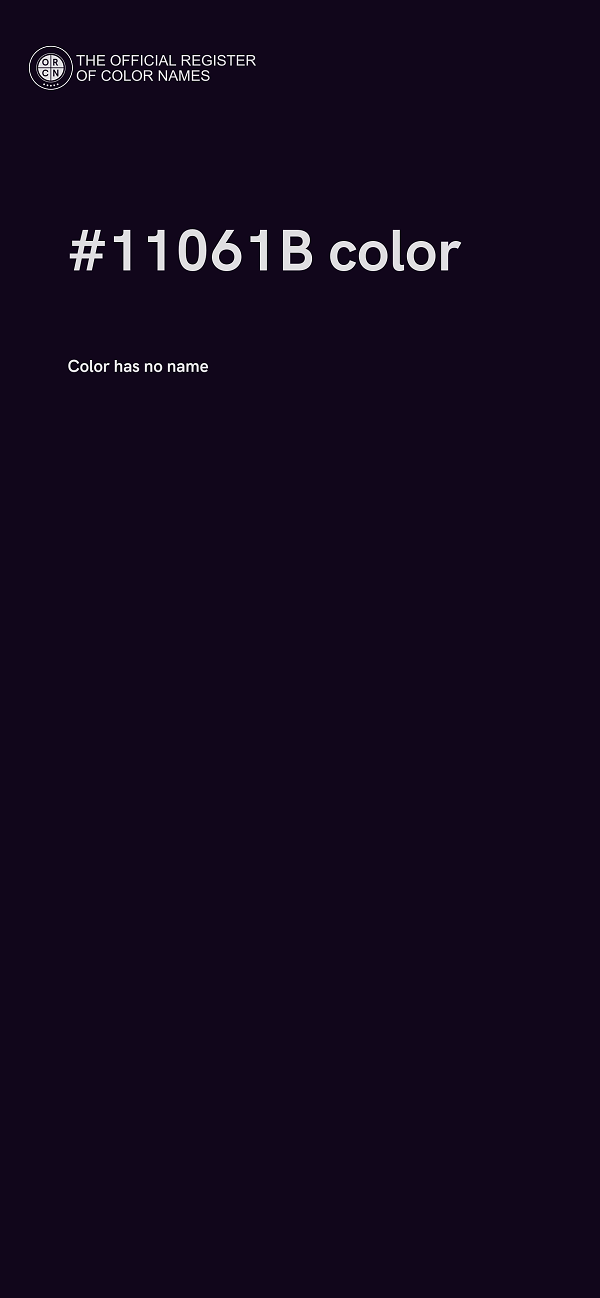 #11061B color image