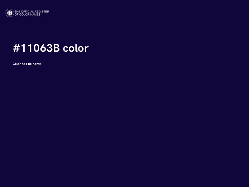 #11063B color image