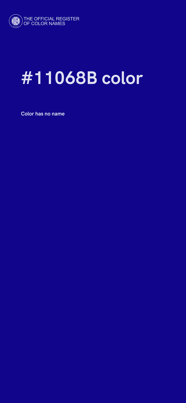 #11068B color image