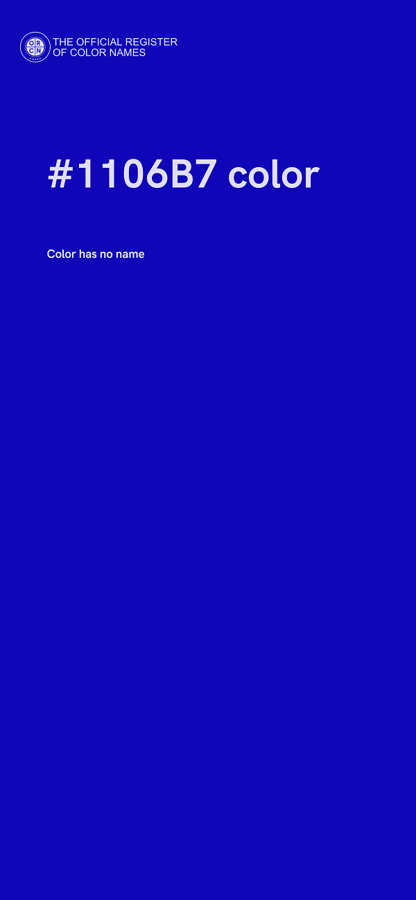 #1106B7 color image