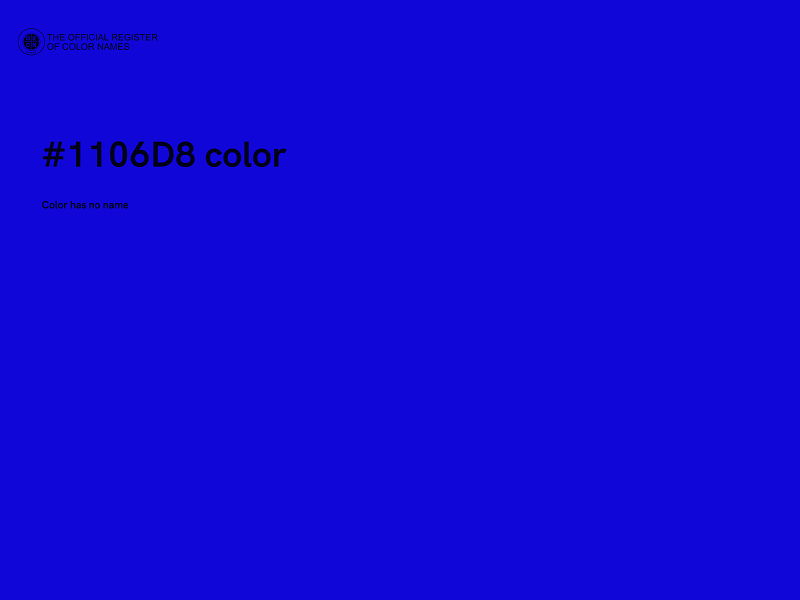 #1106D8 color image