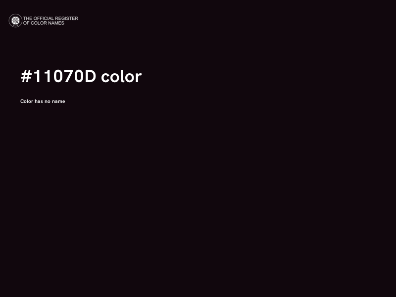 #11070D color image