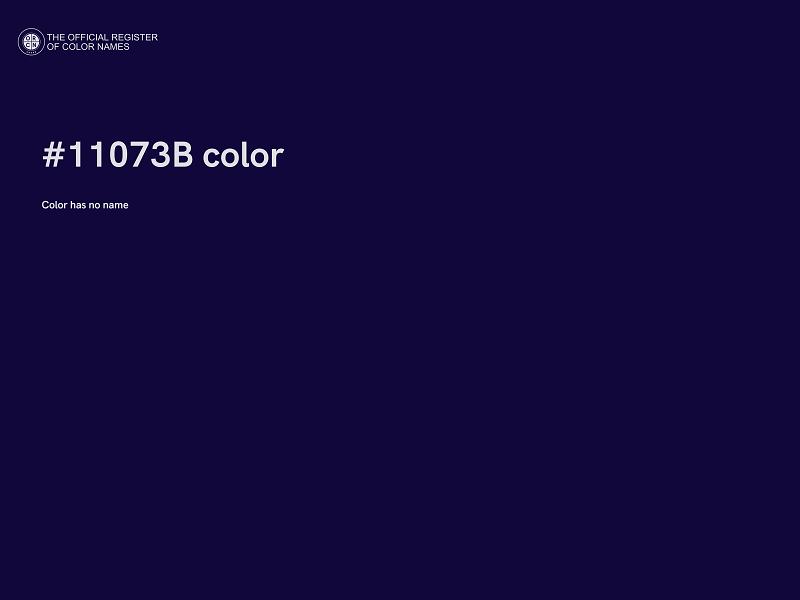 #11073B color image