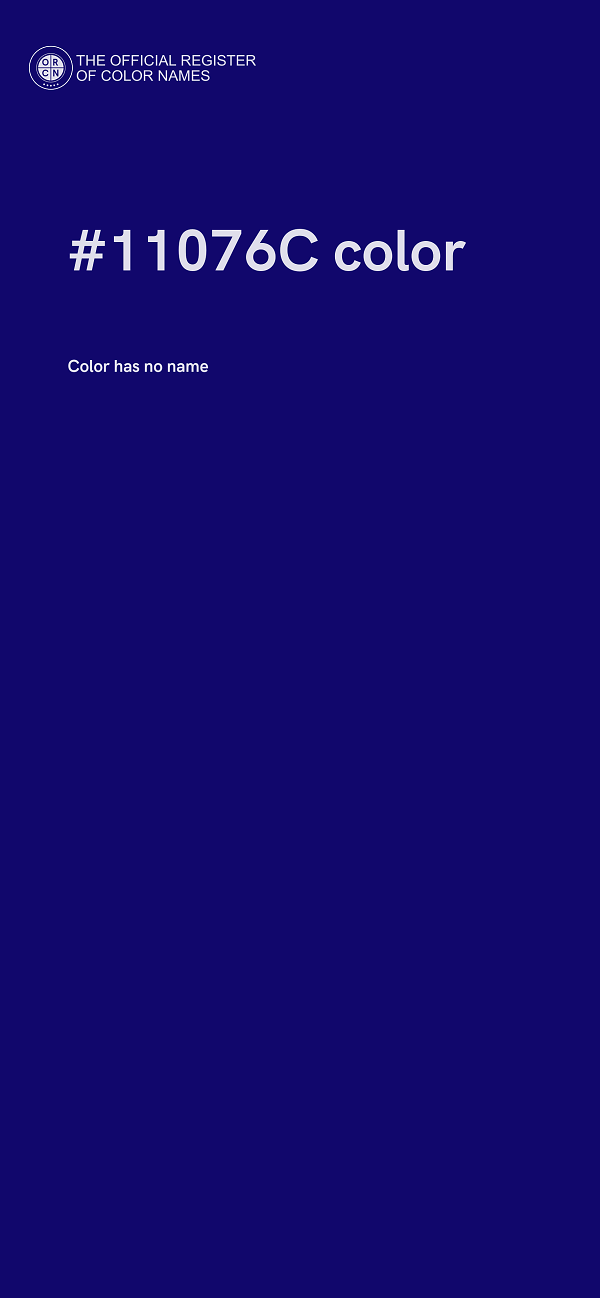 #11076C color image