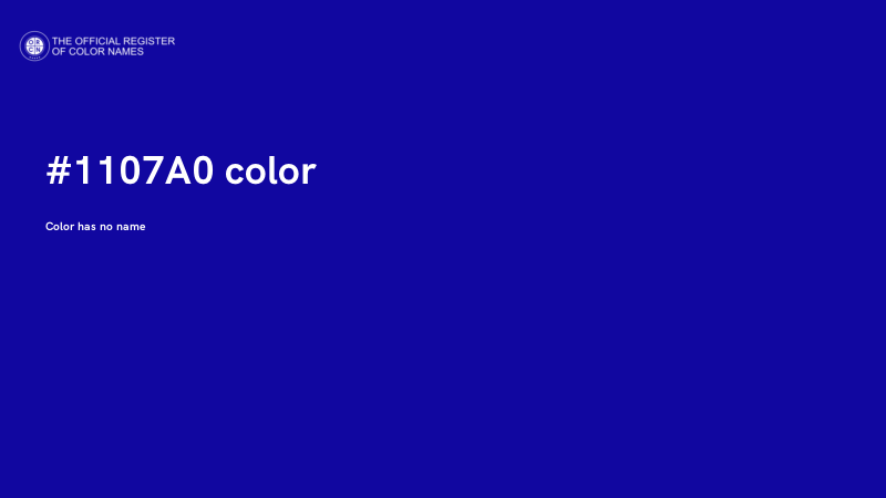 #1107A0 color image