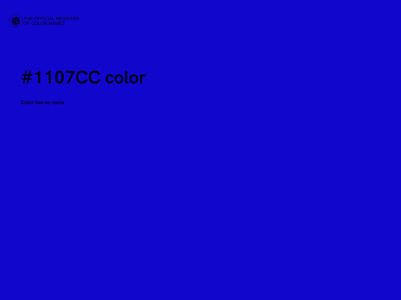 #1107CC color image