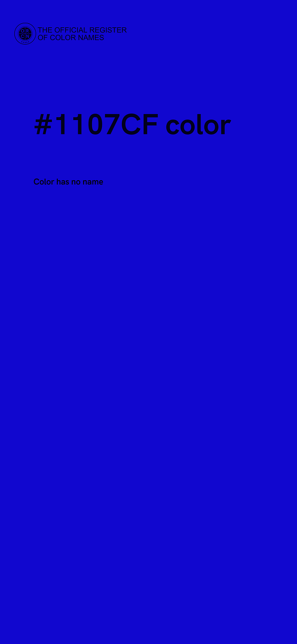 #1107CF color image