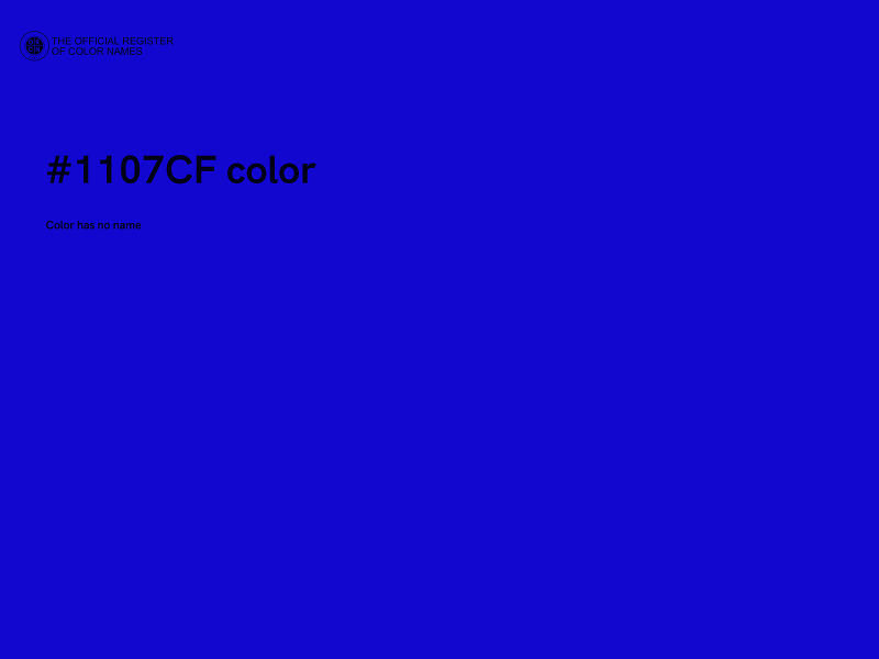 #1107CF color image