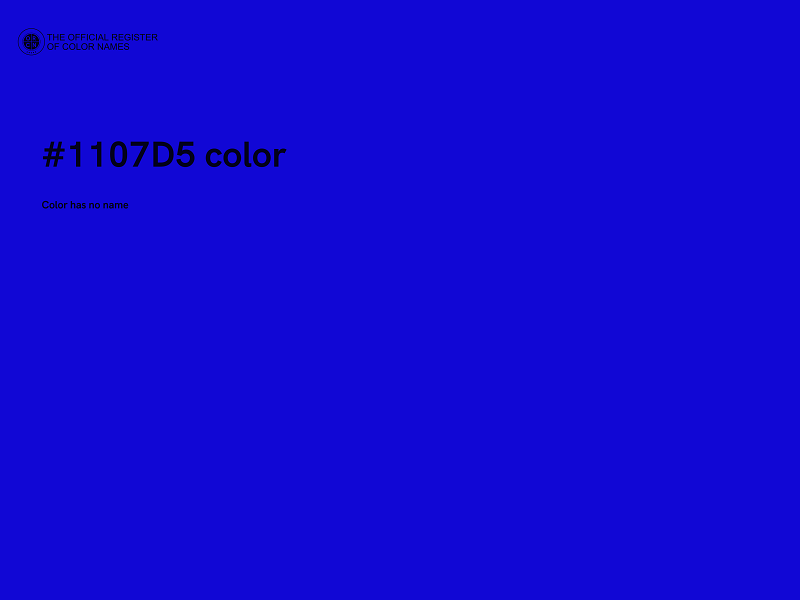 #1107D5 color image