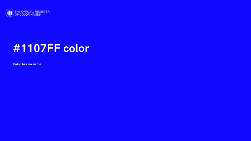 #1107FF color image